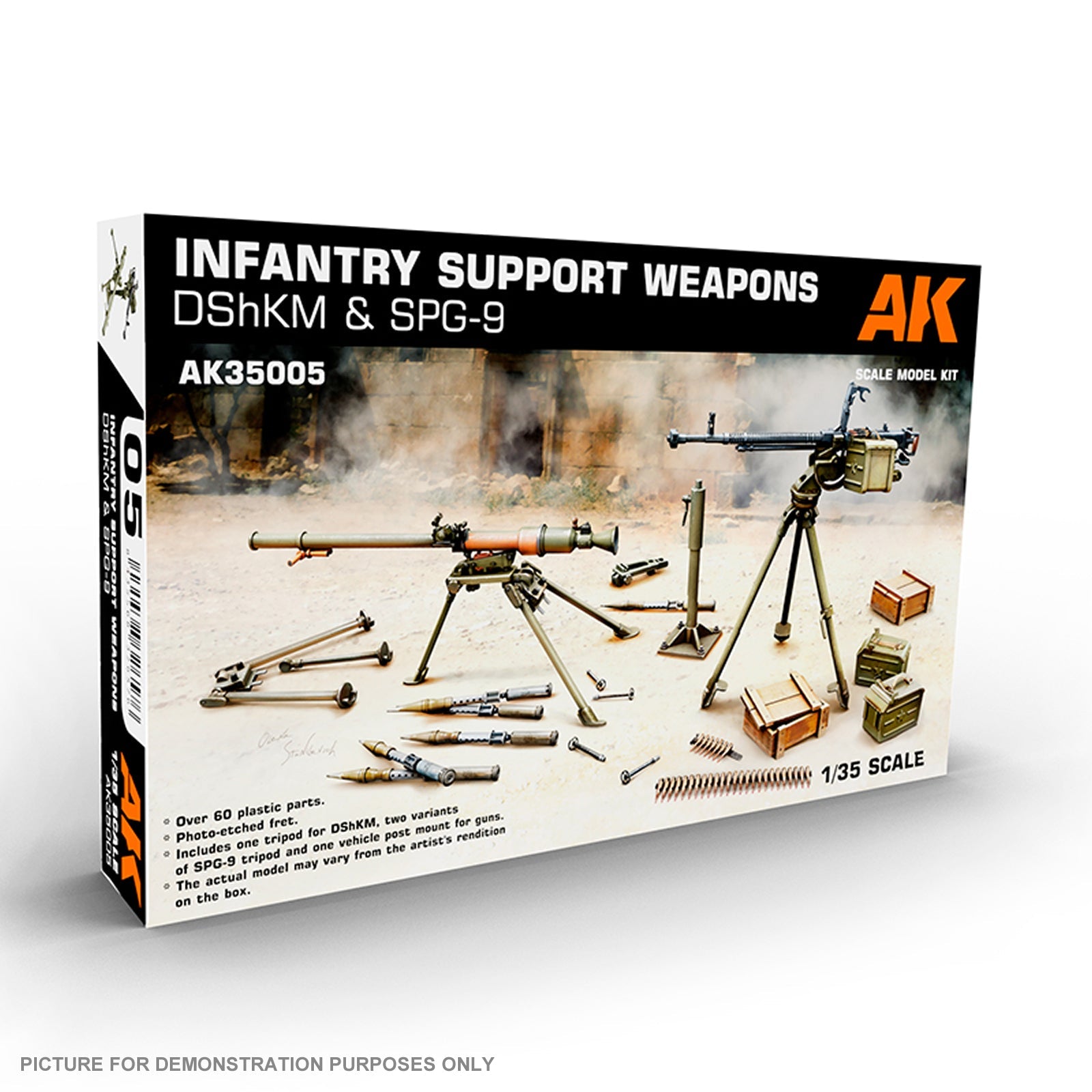 AK Interactive - 1/35 Scale Models - INFANTRY SUPPORT WEAPONS DShKM & SPG-9